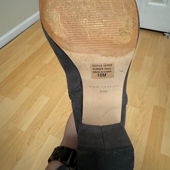 Grey Ann Taylor Suede Boots - Picture 2 of 3